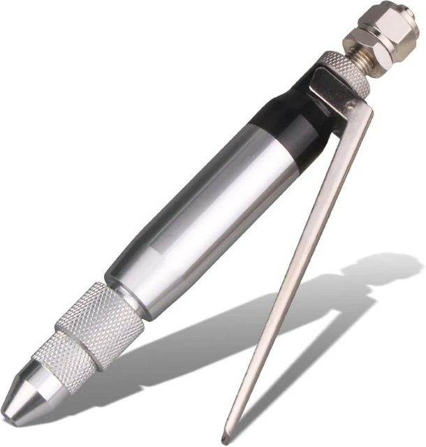 Manuelles Kleber-Dosierventil für niedrige Viskosität in Silber aus Metall - Bild 1