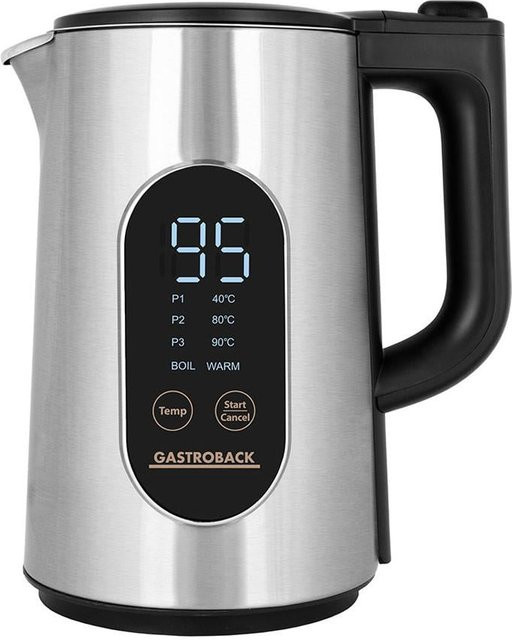 Gastroback Cool Touch Express Digital Wasserkocher in Silber - Bild 1