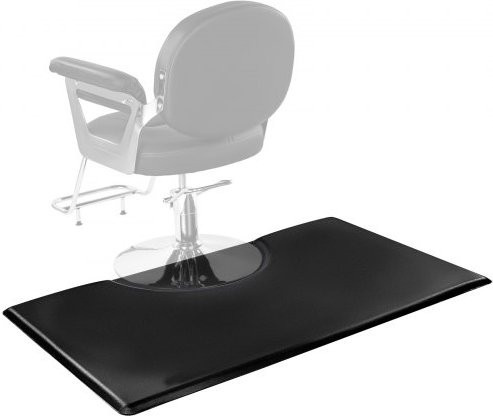 VEVOR Salonmatte für Friseure, Anti-Ermüdungs-Bodenmatte aus PVC und PU mit rundem Ausschnitt und abgeschrägten Kanten, B/T: 152,5 x 91,5 cm, Höhe: 2,3 cm - Bild 1