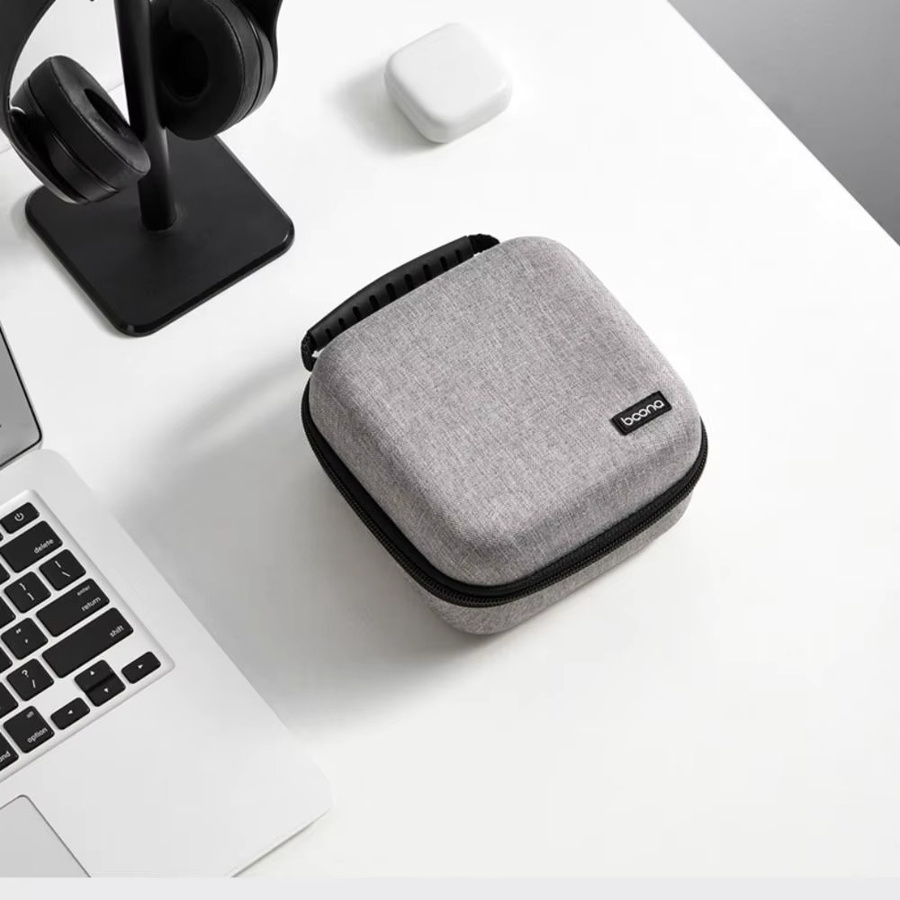 Tragbare EVA Hartschalen-Aufbewahrungstasche für Apple Mac Mini M4/M4 Pro 2024, wasserdicht und stoßfest, Farbe: Grau - Bild 2