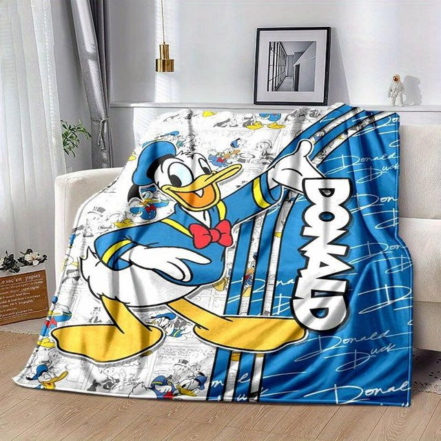 Donald Duck Decke von Living Need F, ultra-weich und gemütlich, blau, B/B: 150 x 200 cm - Bild 1