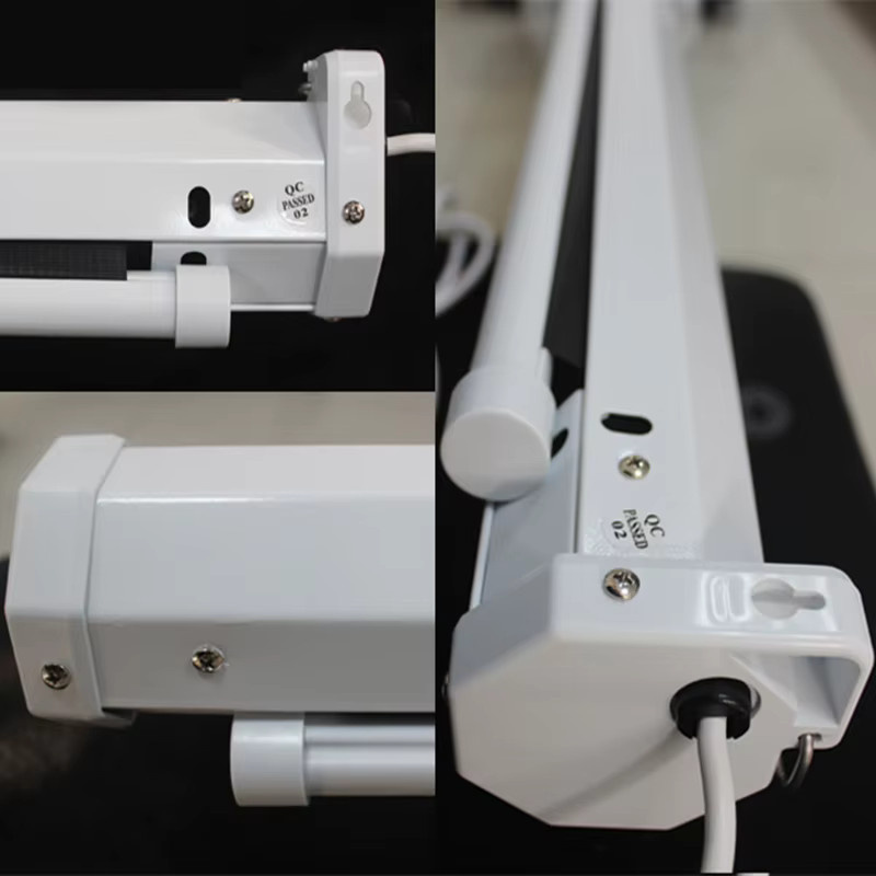 Yovanxer Elektrische Projektionsleinwand 16:9 mit Fernbedienung, Weiß, 60-100 Zoll - Bild 3