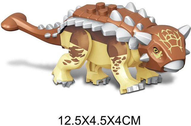 Jurassic Park Dinosaurier Indoraptor Triceratops Indominus Rex T-Rex, Modell Bausteine, Gelb, ab 6 Jahren - Bild 1