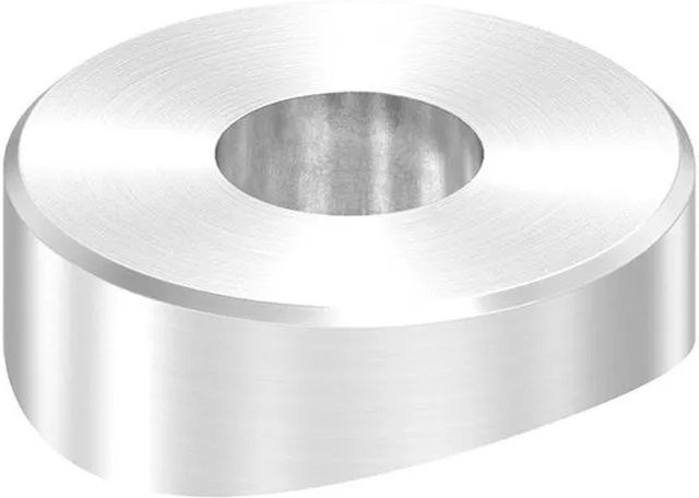 FeNau Ausgleichsstück aus Edelstahl in Silber für Rundrohr Ø 48 mm, Durchmesser: 22 mm - Bild 1
