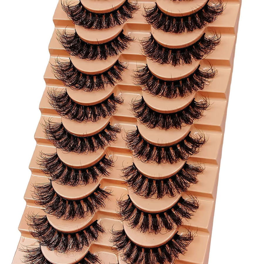 JIEFUXIN Künstliche Wimpern, 10 Paar, Unisex - Bild 2