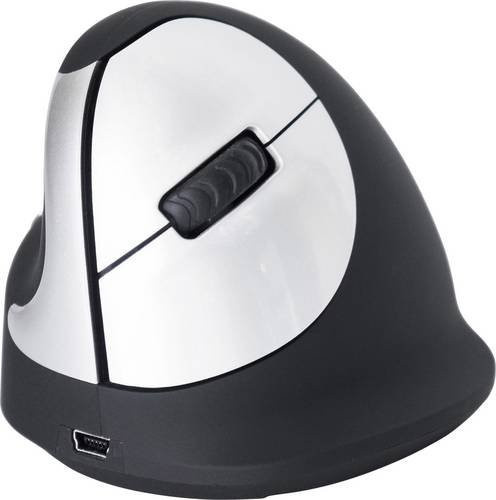R-Go Tools HE Mouse Ergonomische Optische Funkmaus in Schwarz und Silber B/H/T: 8,3 x 7,6 x 10,5 cm - Bild 1