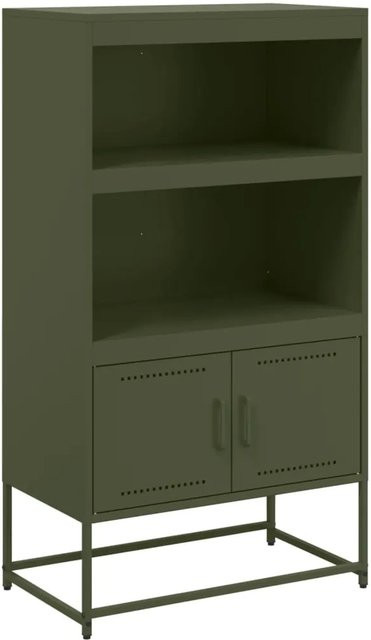 vidaXL TV-Schrank aus Stahl in Anthrazit matt im Industrie-Stil, B/T/H: 100,5 x 39 x 60,5 cm - Bild 1