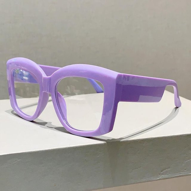 Yiran toy Korrektionsbrille, quadratisch, Vollrand, Kunststoff, lila, Damen - Bild 1