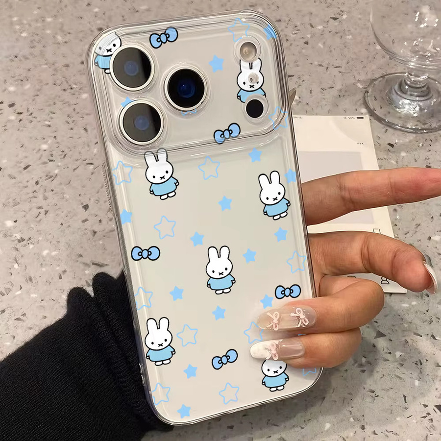 Miffy Handyhülle mit Cartoon Kaninchen Design für Redmi Note 15 14 13 12 11 10 Pro Plus 5G und Redmi 14C 13C 12C 10C aus transparentem TPU - Bild 3