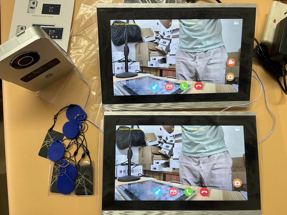 WOLILIWO Smart Tuya Video-Gegensprechanlage mit 10 Zoll 2-Touch-Screen, 1080P Video-Türklingel, 5G WLAN und Bewegungserkennung inklusive 32G Speicherkarte - Bild 2