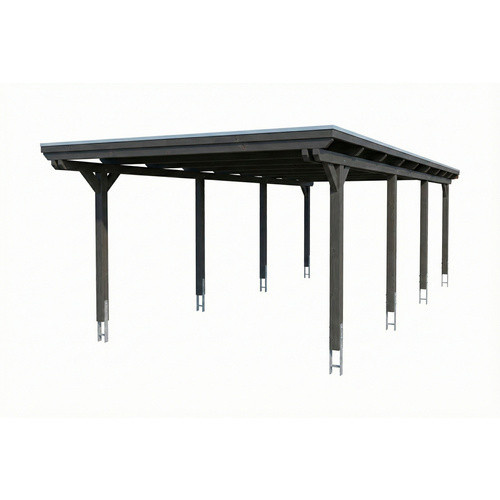 SKANHOLZ Carport Emsland aus Fichte mit Stahl-Flachdach in Schiefergrau, B: 402 cm, T: 846 cm - Bild 3