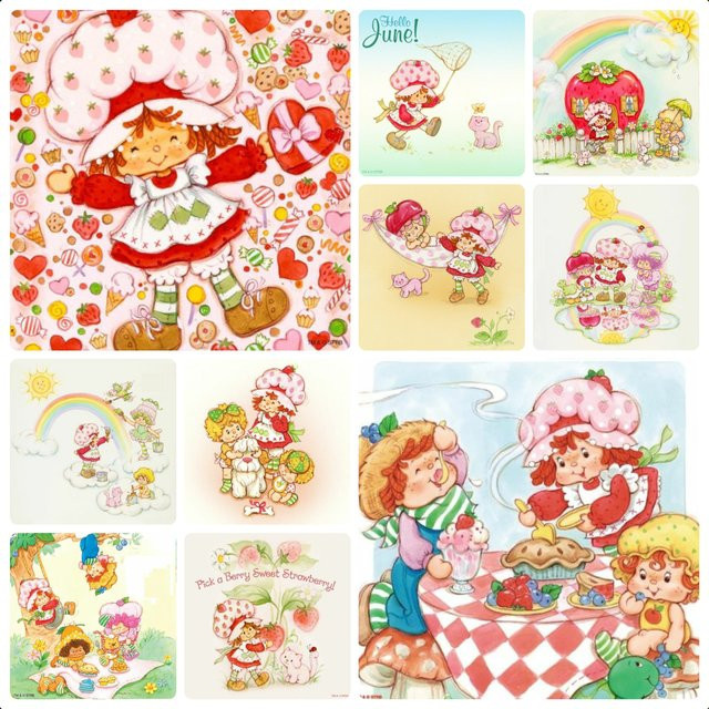 KAYOU Strawberry Shortcake Mädchen Diamantmalerei, Bunt, Set - Bild 1