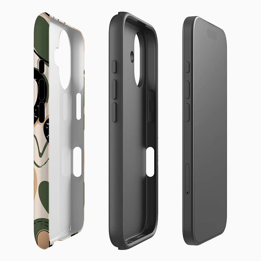 Potdemiel Robuste Handyhülle mit Pinselstrich-Herz Design für iPhone 17 16 15 14 13 Pro Max Plus, Mehrfarbig - Bild 2
