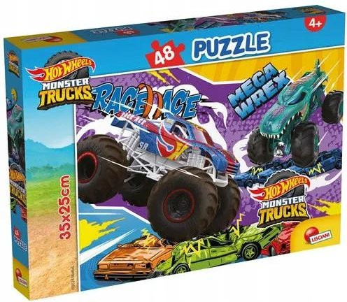 Hot Wheels Monster Trucks Puzzle, 48 Teile, ab 4 Jahren - Bild 1