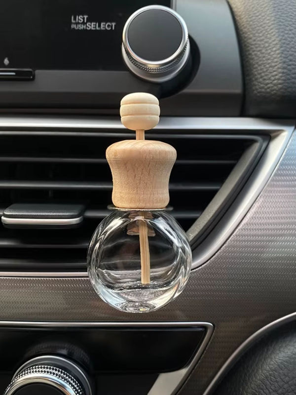 Transparenter Glas Flaschen Lufterfrischer als hängender Aromatherapie Diffusor für dein Auto - Bild 7