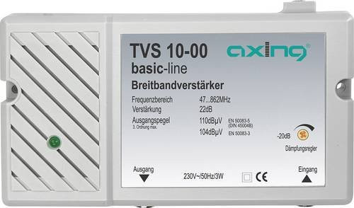 Axing TVS 10 Mehrbereichsverstärker BK DVB-T 22 dB in Weiß und Grau - Bild 1