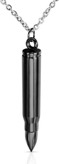 StrideBox Halskette mit Anhänger, Edelstahl, black, Unisex - Bild 1