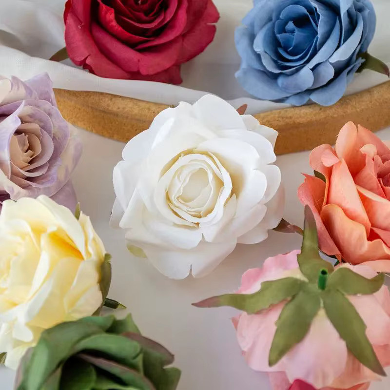 CYJT Künstliche Seidenrosen in Multicolour für Hochzeiten, Weihnachts-DIY und Wanddekoration - Bild 2