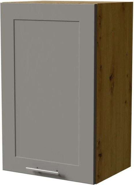 Feldmann-Wohnen Hängeschrank Oslo W2/45 in Eiche Artisan und Dust Grey Matt mit Soft-Close-Türen, B/T/H: 45 x 32,5 x 72 cm - Bild 1