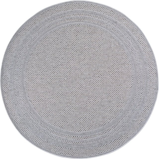 Wetterfester Outdoor-Teppich Kadima Design in Grau mit Sisal-Optik, B/B: 80 x 80 cm - Bild 1