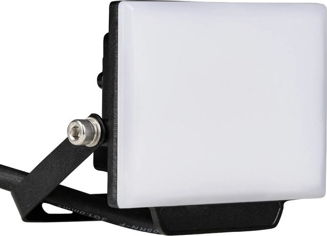 LED Floodlight Strahler 10W mit 900lm, 4000K Kaltweiß, IP65, Schwarz, verstellbar - Bild 1