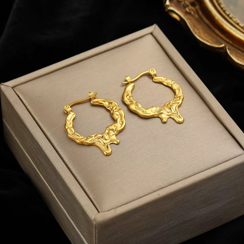 EILIECK Ohrringe, Edelstahl, Gold, Damen - Bild 2