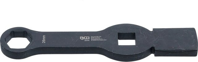 BGS Schlag-Ringschlüssel Sechskant mit 2 Schlagflächen SW 26 mm in Schwarz - Bild 2
