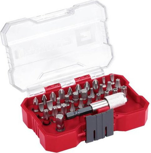 Einhell Bit-Set 32-teilig aus Stahl in Grau Rot Transparent - Bild 1