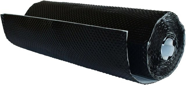 Daprona Wandanschlussband 3D Kaminanschlussband aus Aluminium in Schwarz, Breite: 39 cm, Länge: 5 m - Bild 1