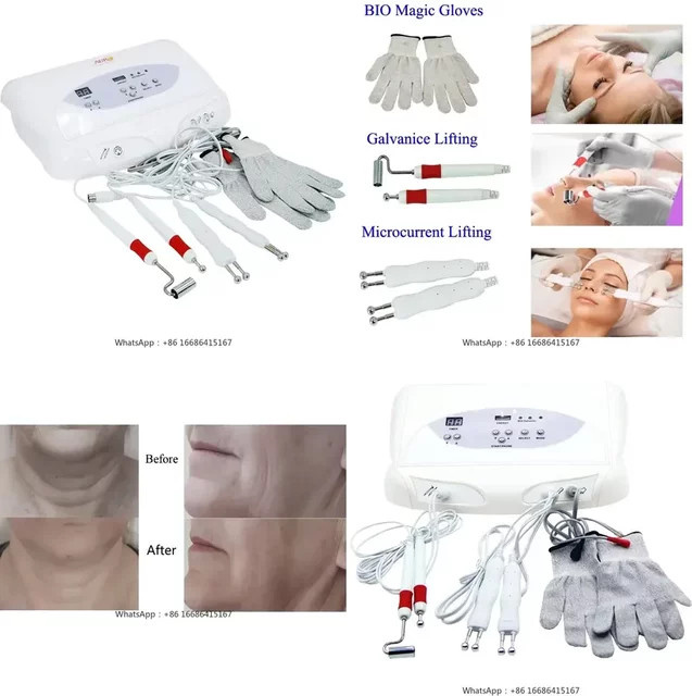 LanYuXuan Galvanisches Bio-Gesichtslifting-Gerät, Mikrostrom-Handschuhe, Unisex - Bild 1