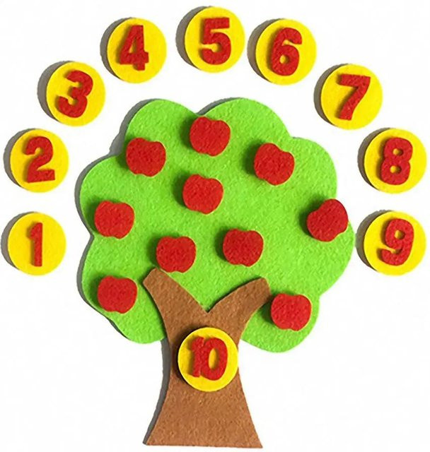 Kidsly DIY-Vlies-Apfelbaum, Lernspielzeug, ab 2 Jahren - Bild 1
