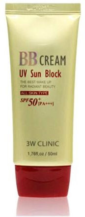 3W CLINIC UV Sun Block BB Cream, 50 ml, mit Grüntee-Extrakt - Bild 1