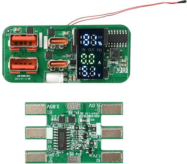 ABKN-DIY Bidirektionales Schnelllade-Lademodul PD45W 3S mit Batterieschutz und LED-Anzeige in Grün - Bild 1