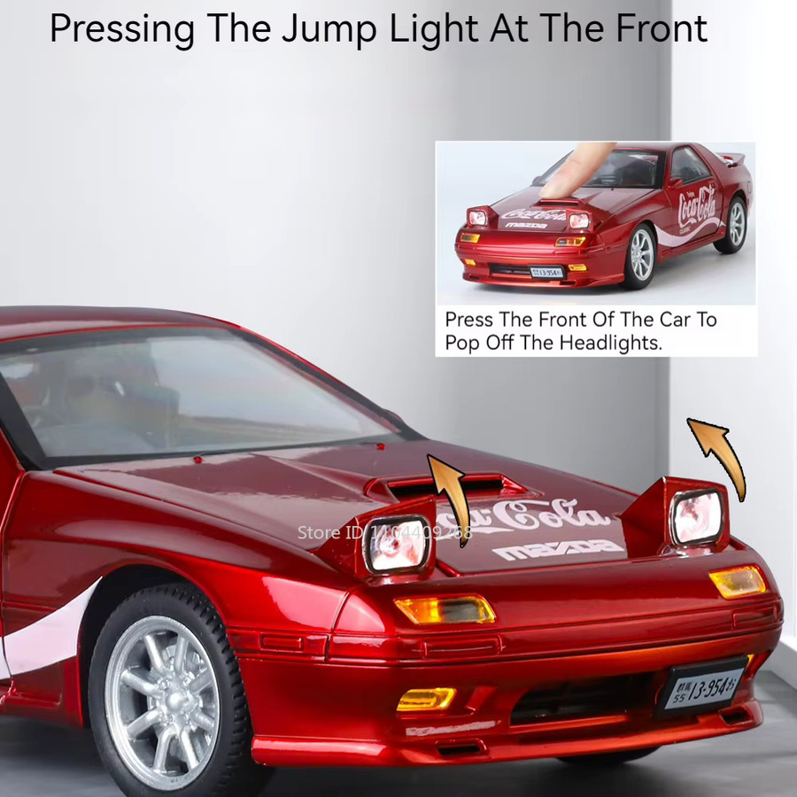 RMZ city M3 RX7 Track Edition, Modellauto, Maßstab 1:24, mit Licht und Sound - Bild 2