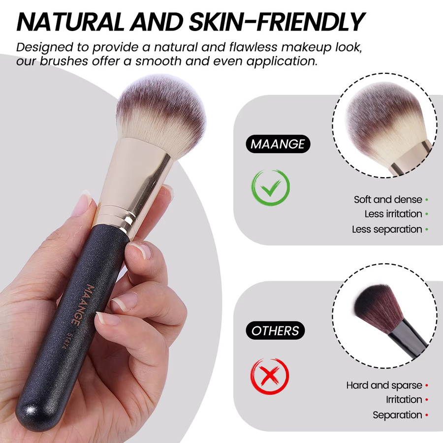 MAANGE Make-up-Pinsel-Set, 9-teilig, mit Aufbewahrungsbox - Bild 3