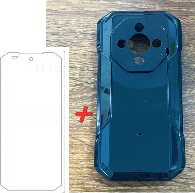 Schutzglas und Silikon-Hülle für Ulefone Armor X32 Pro, 5,65 Zoll, Transparent - Bild 1
