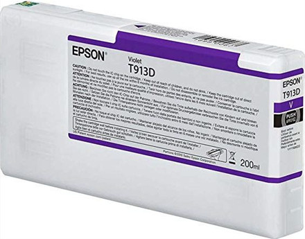 Epson Original Tintenpatrone T913D in Violett für SureColor SC-P5000 und SC-P5000 Violet Spectro, 200 ml - Bild 1