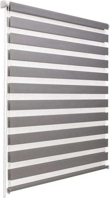 Sol Royal SolDecor DL2 Doppelrollo Day & Night, Grau, B: 110 cm, H: 150 cm - Bild 1