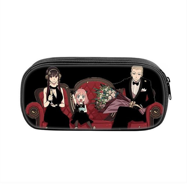 Fancy Style Studio SPY×FAMILY Stiftebox mit großem Fassungsvermögen in Schwarz - Bild 1