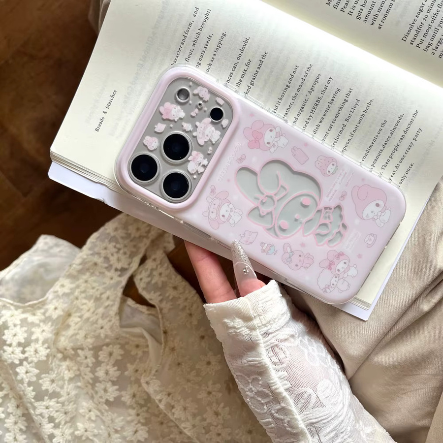 Stoßfeste Handyhülle Melodys Cut-Out Aufkleber in Rosa für iPhone 17 Pro Max, 16 Pro und 15 Pro Max - Bild 4