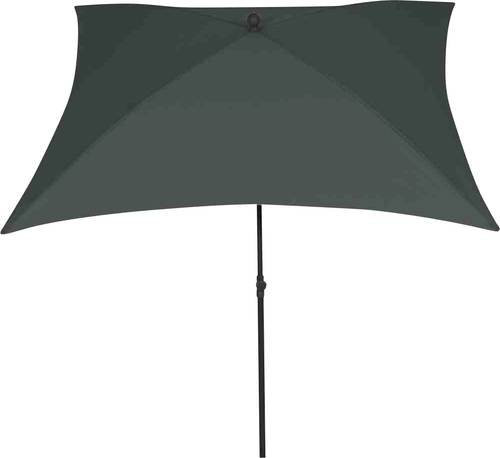 Siena Garden Mittelstockschirm L32210 in Anthrazit und Grau aus Stahl und Polyester mit UPF 50+ - Bild 1