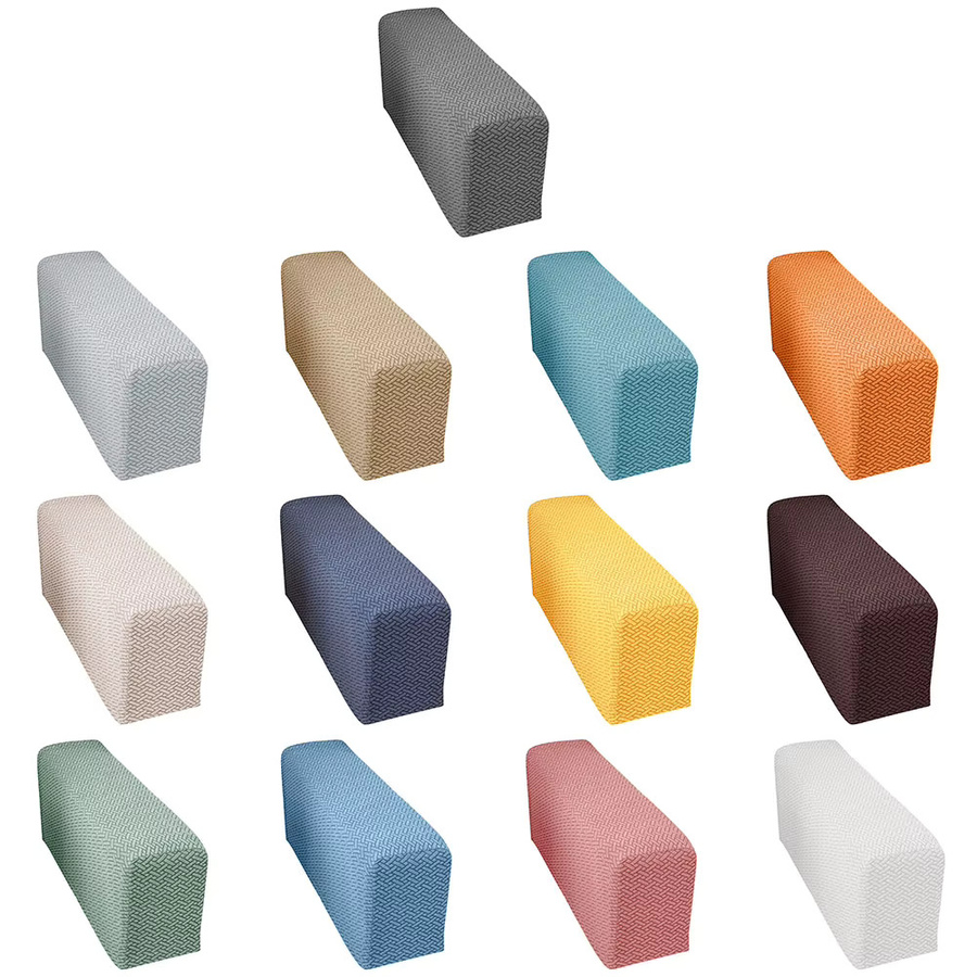 APWIKOGER Waschbare Sessel-Schonbezüge und Armlehnenbezüge für Stühle und Sofas in Blau und Braun mit modernem Grafik-Design - Bild 3