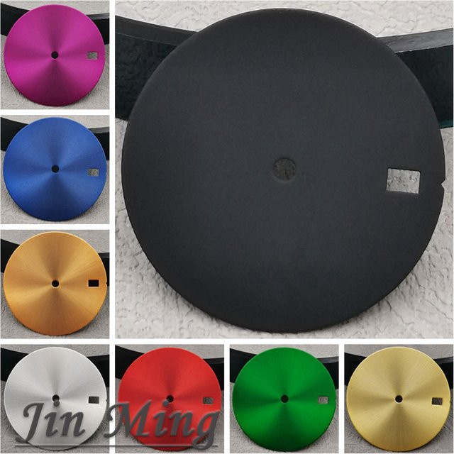 LUJIE Zifferblatt, 28,5 mm, Schwarz, Gold, Blau, Grau, Lila, für NH35 NH36 - Bild 1
