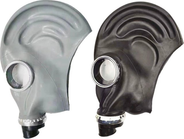 Vollmaske Atemschutzmaske mit R40-Schnittstelle aus Naturkautschuk und Kunststoff in Grau für Lackierspray, Pestizide und chemische Prävention - Bild 1