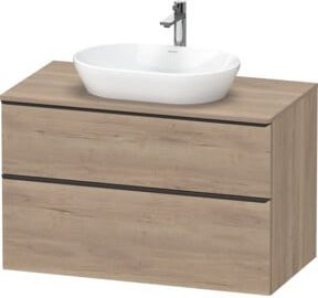 Duravit Waschtischunterschrank D-Neo Wandhängend, Farbe Schwarz Matt, B/T/H: 100 x 55 x 66,4 cm - Bild 1