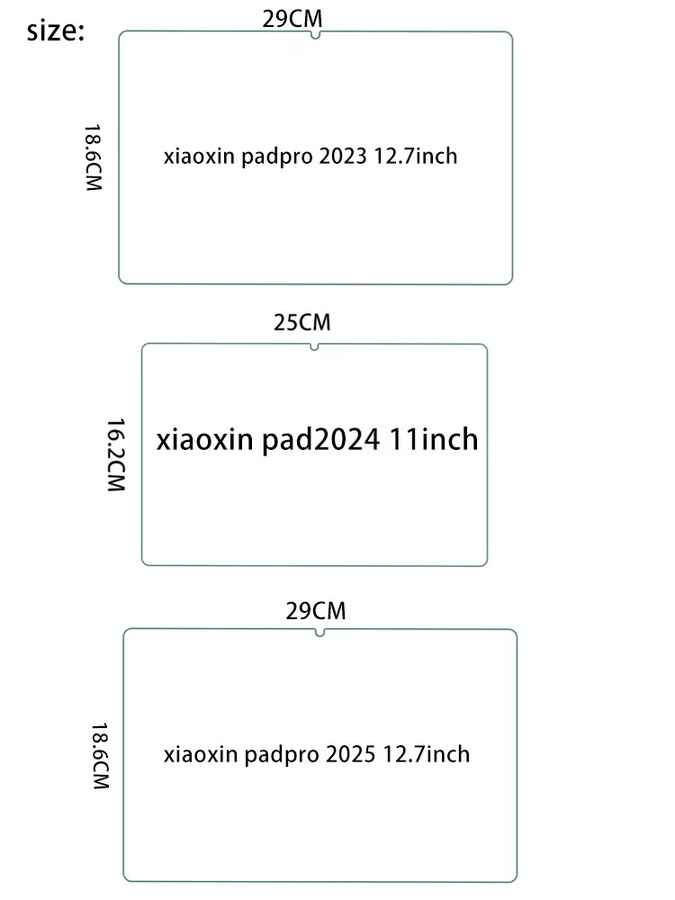 2 Stück Panzerglas Displayschutzfolie für Lenovo Xiaoxin Pad Pro 12,7 2025 2023 und Xiaoxin Pad 2024 11 Zoll in Transparent - Bild 3