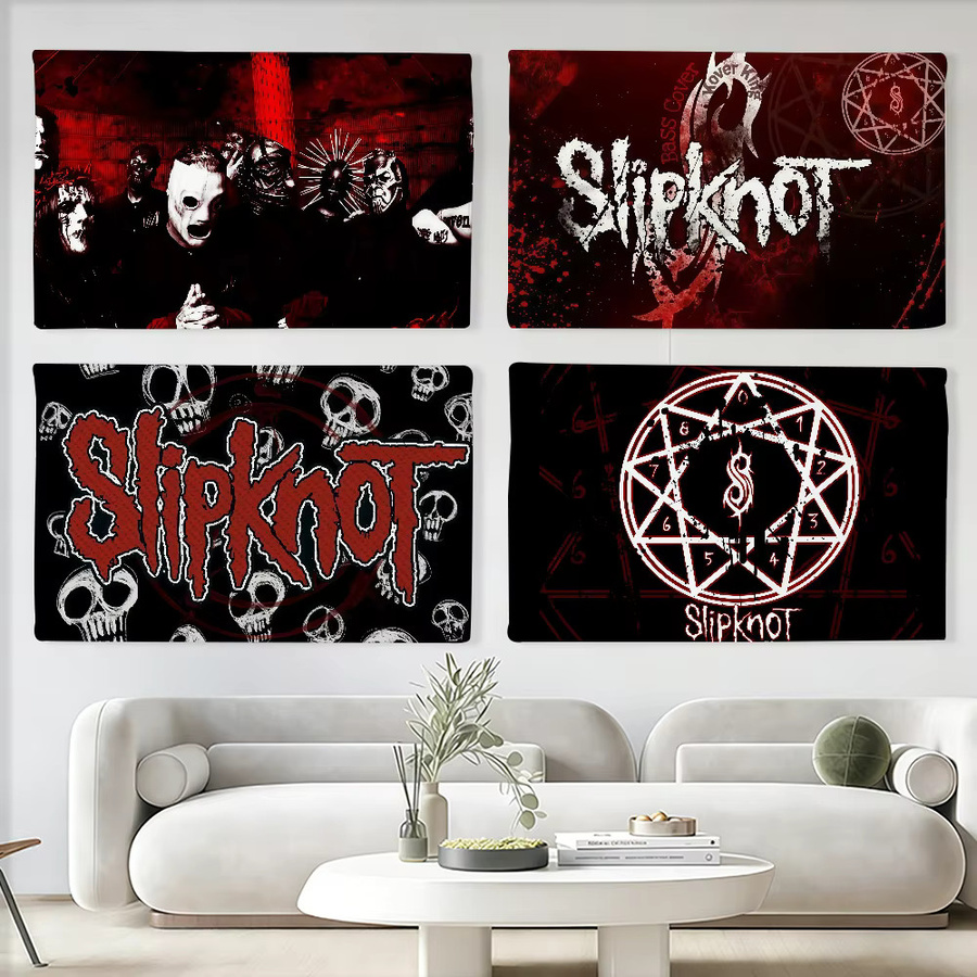 Slipknot Flagge von Warner Bros. als Wandkunst und Dekoration, Mehrfarbig, B/H: 60 x 40 cm - Bild 2