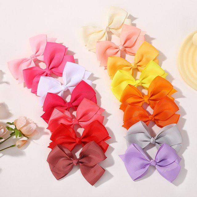 BABY BOWS Haarschleifen mit Clip, 30 Stück, Kinder, verschiedene Farben - Bild 1