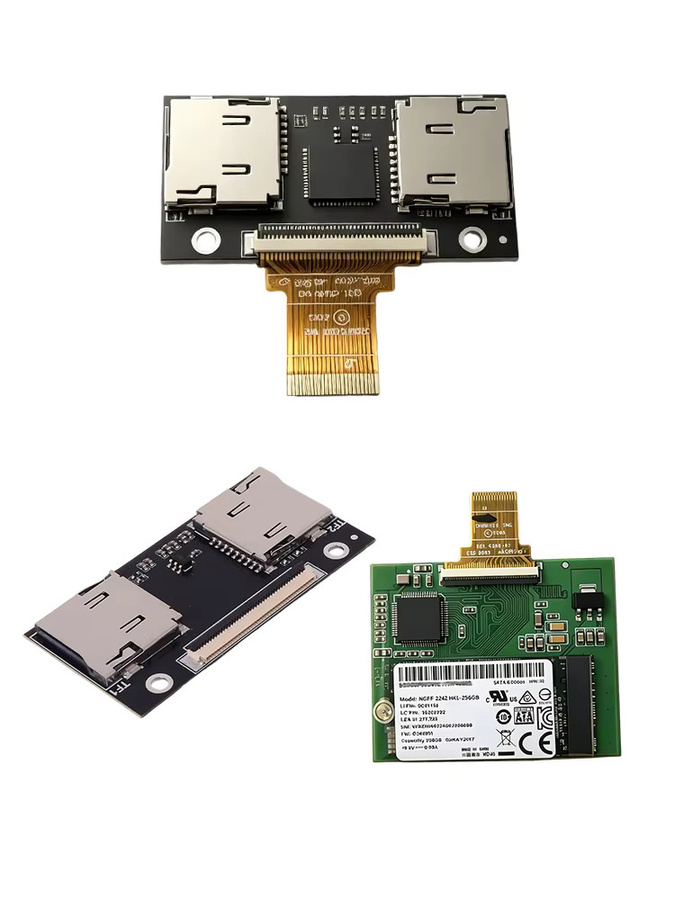 SPEEDIER Dual-TF-zu-CE-Adapter Festplatten-Flexkabel für iPod Classic 6. und 7. Generation A1238, iPod Video 5. und 5.5. Generation A1136, SSD, Schwarz - Bild 4