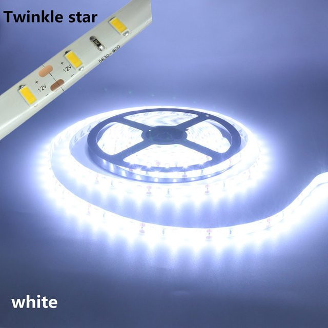 Twinkle Star RGB LED-Streifen IP65 wasserdicht, 12 V, 5 m, SMD Flexband in Rot, Grün und Blau - Bild 1